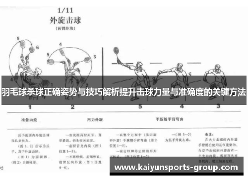 羽毛球杀球正确姿势与技巧解析提升击球力量与准确度的关键方法